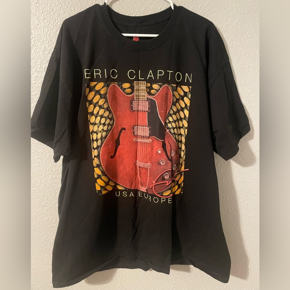 Black Eric Clapton 2021 2022 Guitar Tour Shirt 2XL